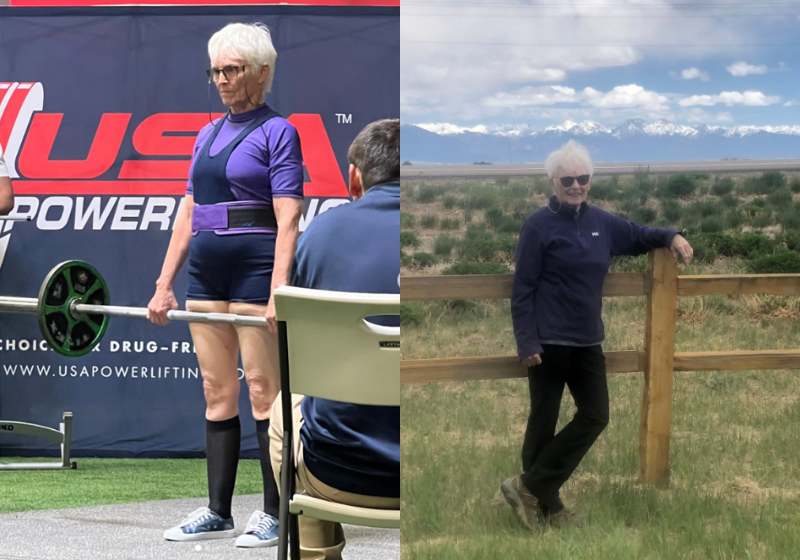 Vovó no estilo televisão e chá que nada, Faith, de 82 anos, gosta mesmo é levantamento de peso e participar de campeonato. Ela arrebenta. Foto: @seniorgames1 
