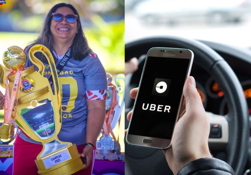 A passageira pagou um valor muito maior da corrida e o motorista devolve o dinheiro com muita honestidade - Foto: reprodução redes sociais