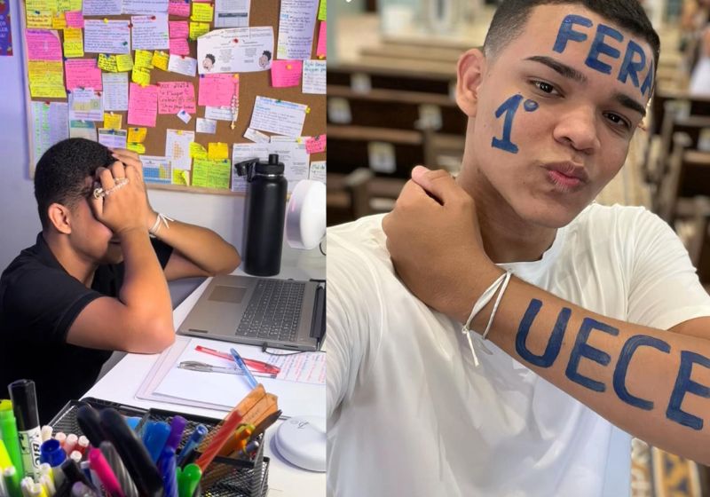 David Loran, de 19 anos, filho de pedreiro aprovado em Medicina na UECE, em Fortaleza, é será o primeiro médico da família. - Fotos: @davidramallho