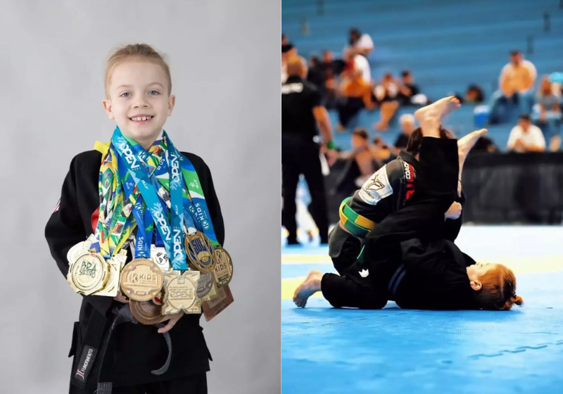 Santa Catarina como The Flash, por ter as finalizações mais rápidas em lutas do Jiu-Jitsu - Foto: reprodução redes sociais