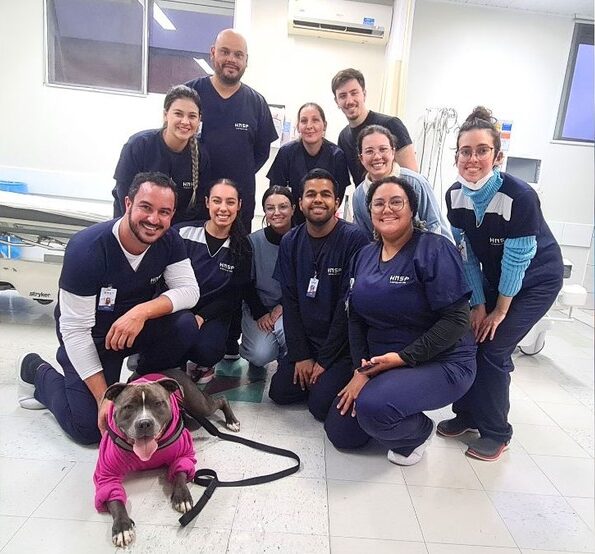 Funcionários também são beneficiados pela visita — Foto: Vitória Marques Bittencourt, HNSP