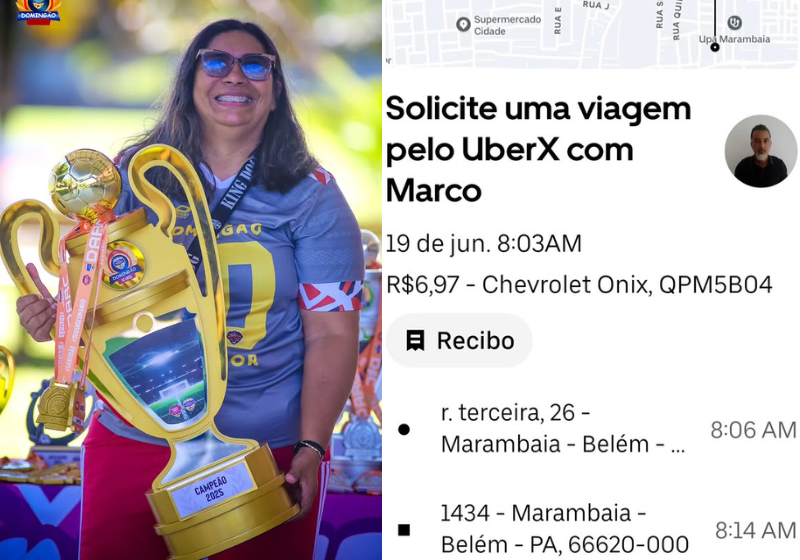 A passageira, Renata Corrêa, contou a história nas redes sociais e rapidamente o caso viralizou. - Foto: reprodução redes sociais