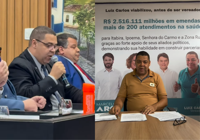 O vereador Luíz Carlos de Souza, de Itabira (MG), votou contra o aumento do próprio salário. Foi aplaudido por populares e causou saia justa entre os colegas da Câmara. - Foto: reprodução redes sociais