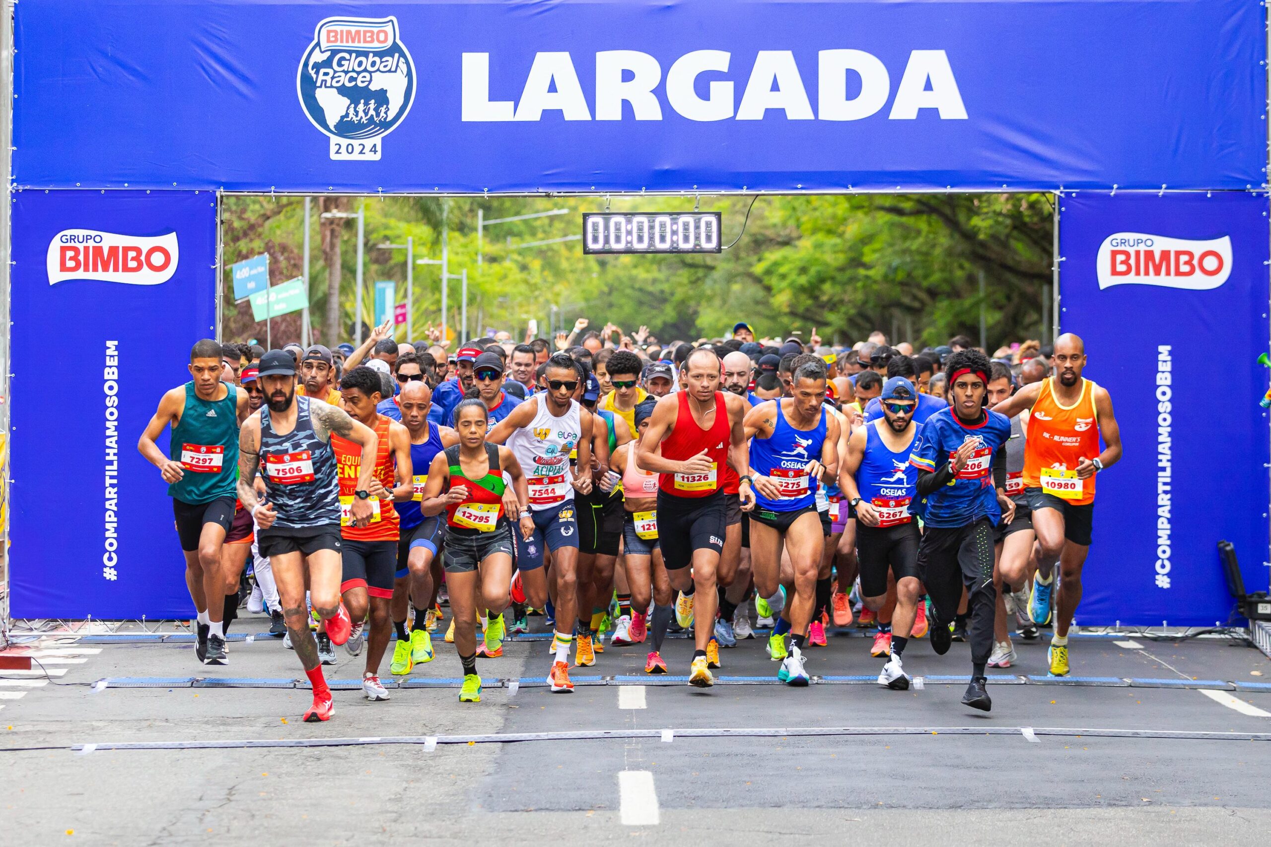 Estão abertas as inscrições para a corrida solidária Bimbo Global Race, em SP e RJ, dia 28/09. Contra a fome, 20 fatias de pão serão doadas a cada inscrição. - Foto: divulgação/Bimbo Global Race