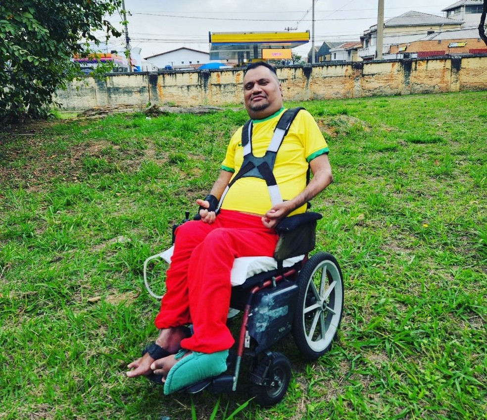 Cleyton Cipriano Pinto ficou tetraplégico em 1999 — Foto: Reprodução/Instagram