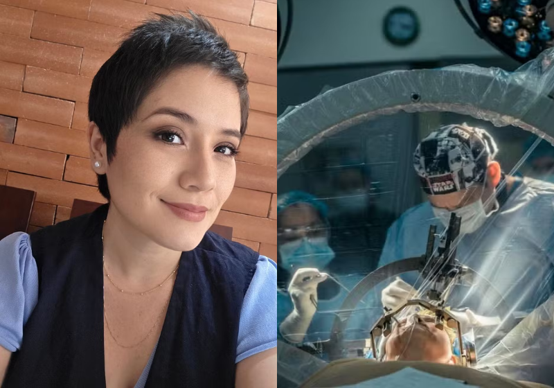 Lorena Rodríguez foi operada no Hospital Internacional da Colômbia. Essa foi a primeira cirurgia do mundo contra depressão crônica e ela melhorou muito.— Foto: Divulgação/Willam Contreras