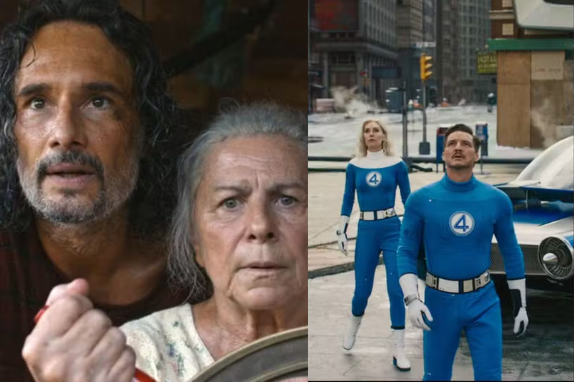 Filmes como O Último Azul (Rodrigo Santoro) e Quarteto Fantástico estão na Semana de Cinema 2025 que começa dia 28 com ingressos a R$ 10. - Fotos: Divulgação