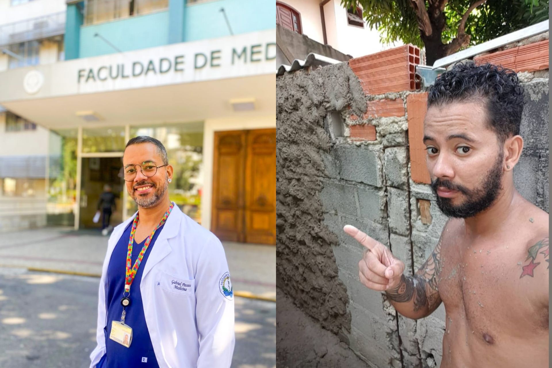Gabriel Passos tem 40 anos, é autista, foi ajudante de pedreiro e aprovado em 4 faculdades de medicina, após superar a depressão. - Fotos: arquivo pessoal