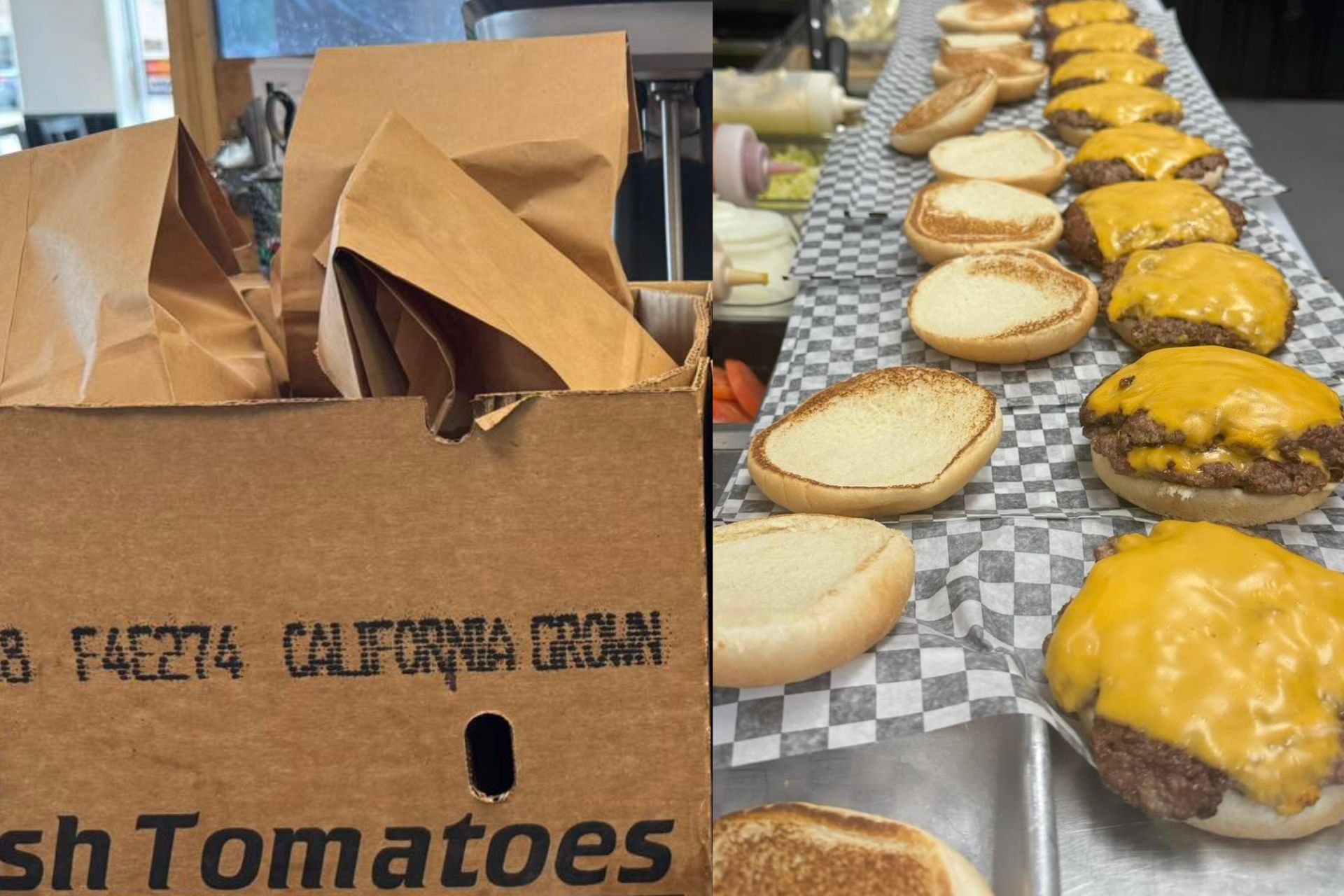 Ninguém aparece para pagar uma encomenda gigante hambúrgueres com 60 ítens. Mas um post de desabafo da loja do Canadá, no Facebook, mudou tudo. - Foto: reprodução/.Facebook