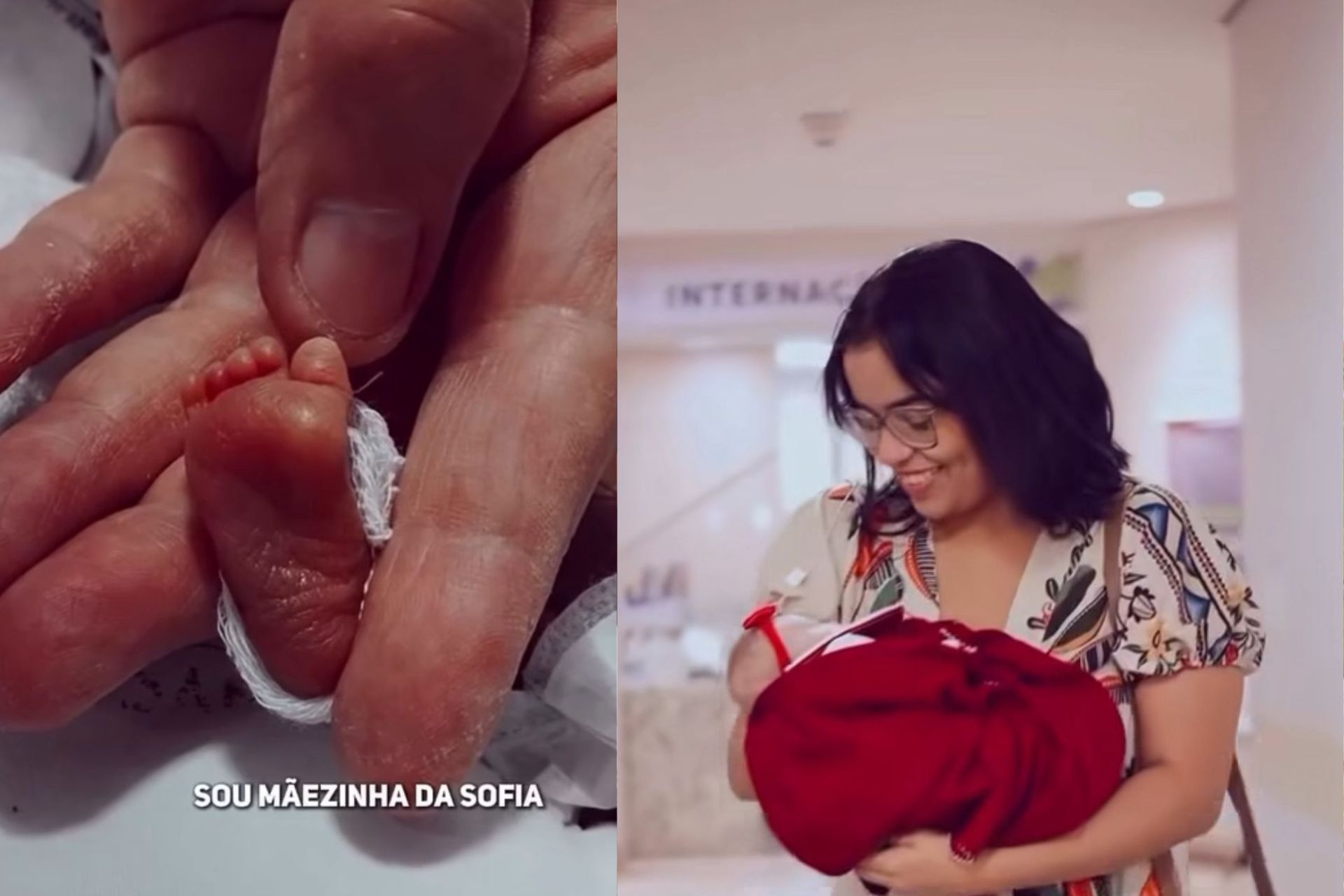 Médicos dizem que a Sofia é um milagre. A bebê brasileira, que nasceu com 24 semanas gestação e tinha 1% de chance de vida, teve alta após 145 dias. - Foto: reprodução/ Instagram
