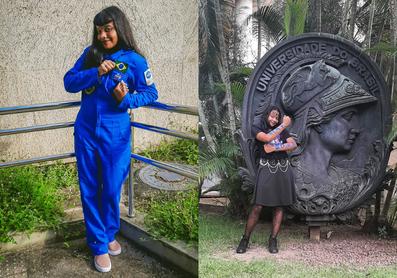 Caroline conquistou um feito incrível: ela se tornou a Física mais jovem do país, com apenas 19 anos - Foto: reprodução redes sociais