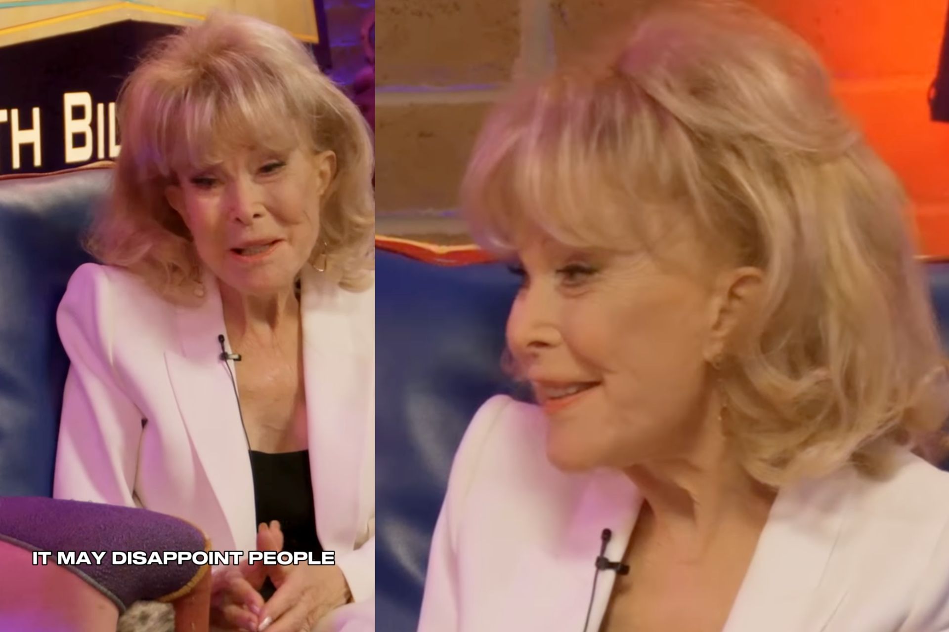 Barbara Eden em entrevista postada no mês passado no perfil dela no Instagram - Foto: reprodução/Instagram