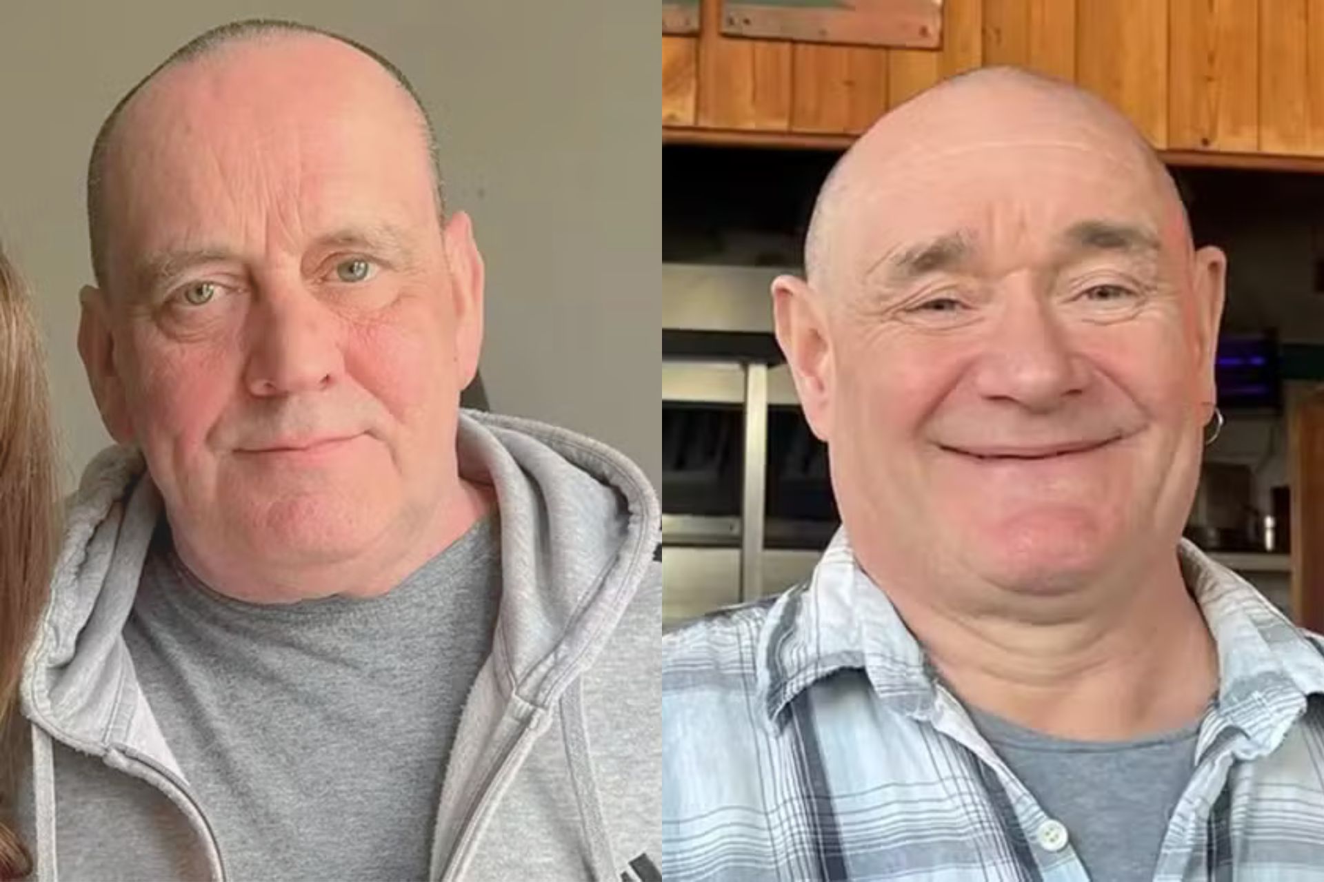 Peter e Trevor se encontraram agora, 50 anos da separação no trem. - Fotos: reprodução/ITV