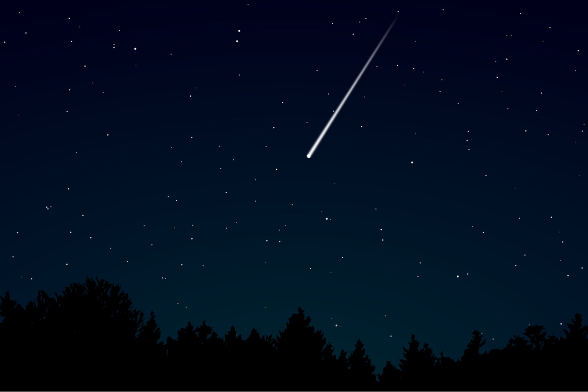 Chame o crush: a chuva de estrelas cadentes Orionídeos começa neste sábado, 4 de outubro. - Foto: OpenClipart-Vectors/Pixabay
