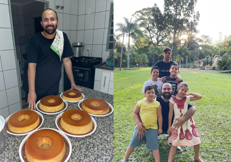 Daniel é pai solo de 5 irmãos que ele adotou junto com o marido, Jonathan, que faleceu em 2023. - Foto: arquivo pessoal