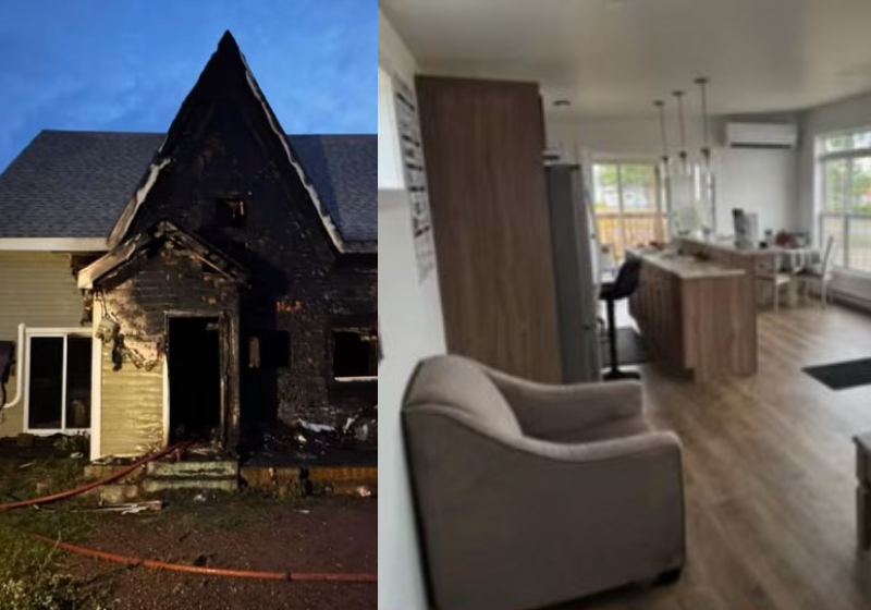 Daniel, o homem que perdeu a casa num incêndio, ganhou uma novinha numa rifa que ele tinha comprado dias antes para ajudar uma instituição de caridade. - Foto:: – Daniel Drouin/Facebook