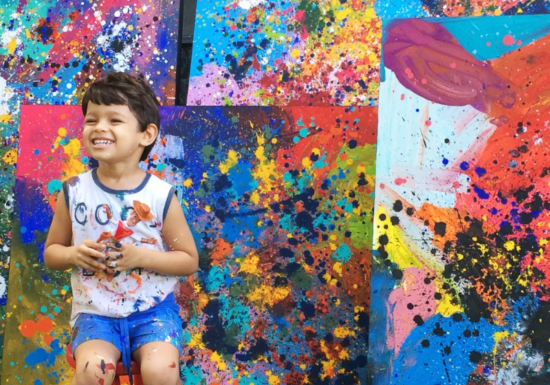 Mateus Rosa tem hiperfoco em pintura e agora vai expor as obras dele no Louvre. - Foto: Érica Ribeiro/G1