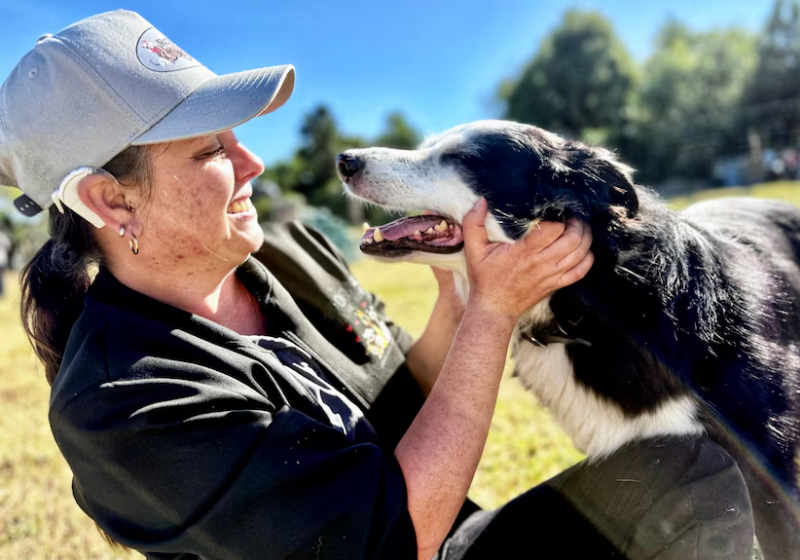 Esta mulher leva os cães em um ônibus até o parque da cidade e ainda ajuda a gerar emprego para pessoas com deficiência na Austrália. - Foto: ABC News: Chris Kimball