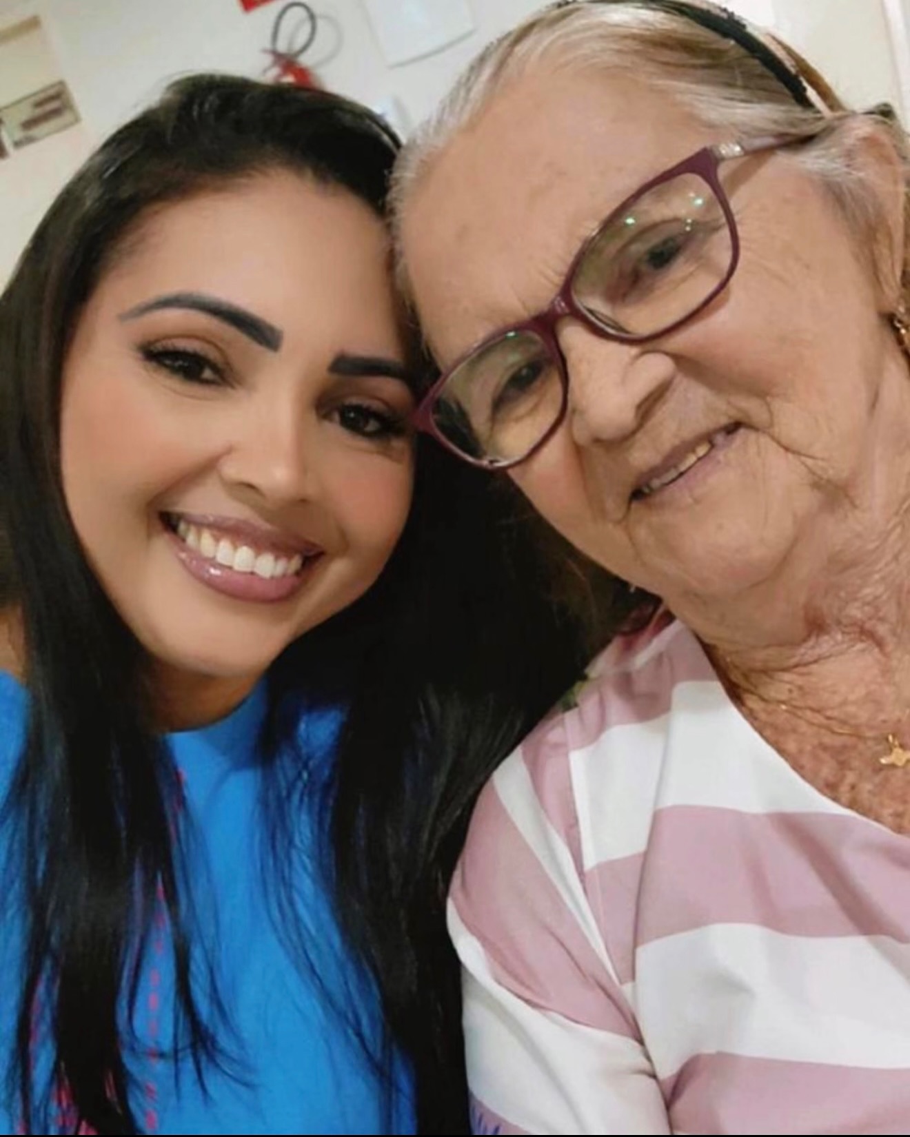 Idenir e a mãe, Judite, que foi a grande inspiradora da jovem - Foto: redes sociais