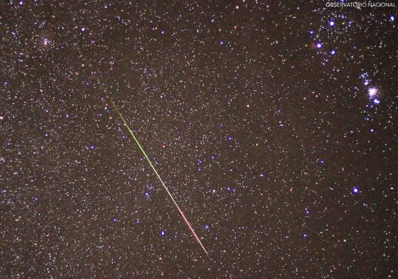 Notícia boa para quem perdeu a chuva de estrelas cadentes. Esta noite ainda dará pra ver a a chuva de meteoros Orionídeas em todo o Brasil. - Foto: Aboservatório Nacional