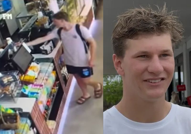 Josh, o adolescente honesto encontra US$ 3 mil em dinheiro num posto de gasolina, devolve e ganha US$ 10 mil de recompensa em vaquinha na Austrália. - Fotos: GoFundme/Coastal Demolitions