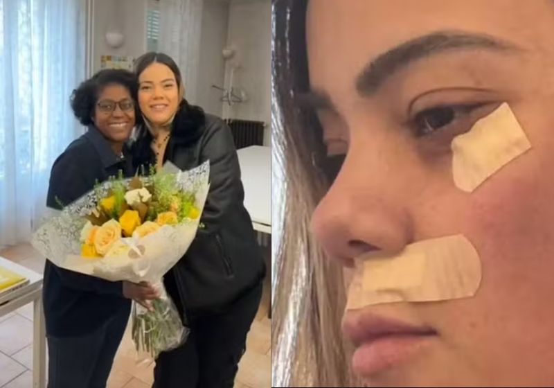 Jhordana, a brasileira que foi salva de estupro em um trem do Metrô de Paris, agradeceu a Marguerite, a haitiana que a ajudou a se livrar do criminoso. - Fotos: Foto: Arquivo pessoal/Cícero Júnior/Reprodução/Instagram de Jhordana Dias