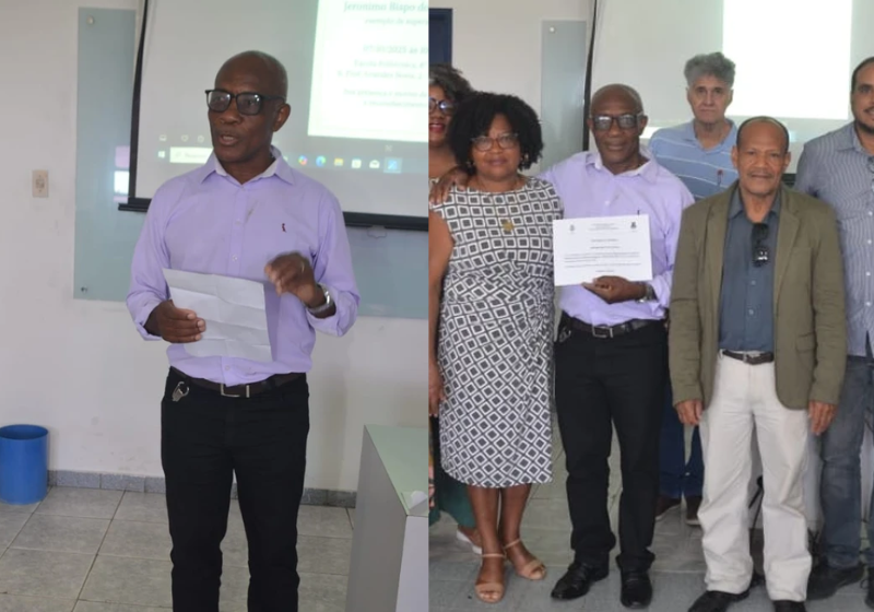 O idoso, que trabalhou como catador de recicláveis a vida inteira e agora comemora a formatura em pós-graduação - Foto: arquivo pessoal