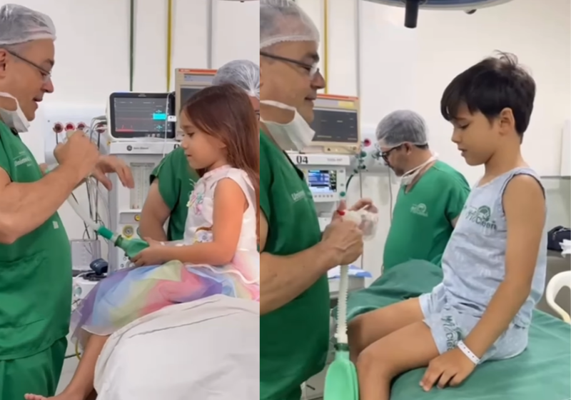 O Tio Plut é um cirurgião pediátrico que tem feito sucesso nas redes por causa do atendimento humanizado no Ceará. O Tio Plut é um cirurgião pediátrico que tem feito sucesso nas redes por causa do atendimento humanizado no Ceará. - Foto: reprodução/Instagram
