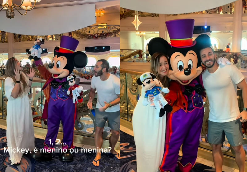 Lhays, de Brasília, está sorrindo e por um bom motivo. A mulher, que dubla o Picachu, sofreu quatro abortos e agora comemora a gravidez do segundo filho - Foto: redes sociais