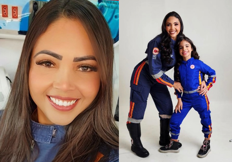 Idenir é ex-vendedora de água nas ruas de Crateús (CE) e hoje salva vidas como enfermeira do SAMU, após perder a mãe em acidente de trânsito. - Foto: redes sociais