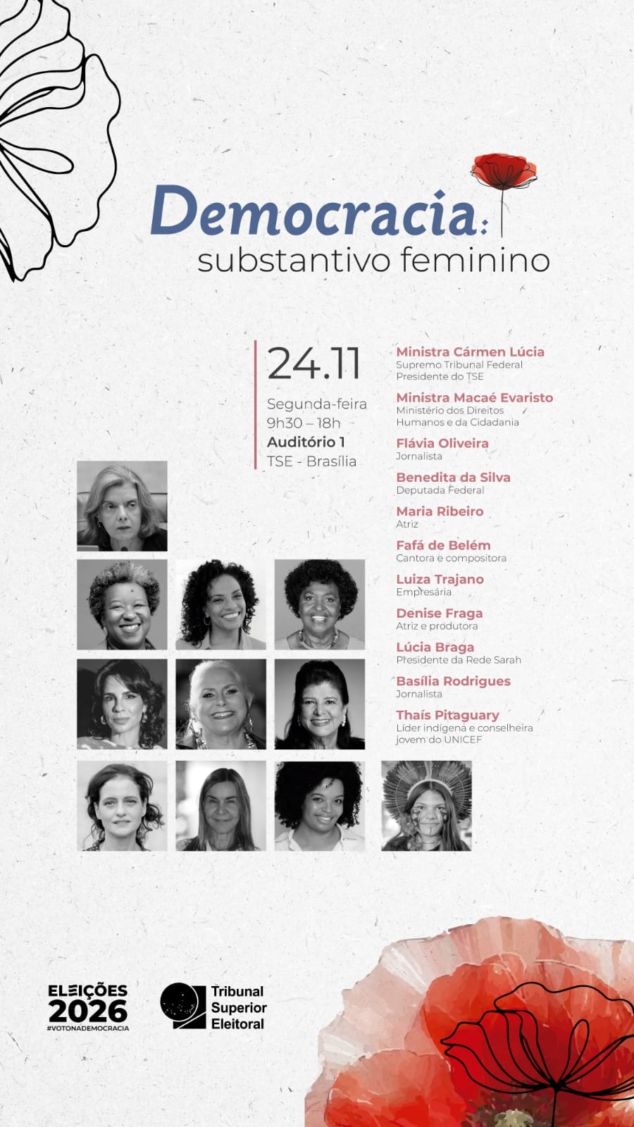 O encontro será nesta segunda, 24/11 no TSE, em Brasília. - Foto: divulgação