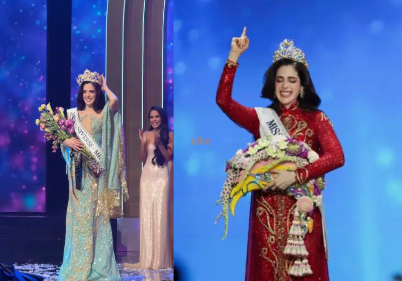 A Miss México, Fatima Bosch, foi coroada Miss Universo 2025, na Tailândia, após ter sido humilhada e chamada de burra pelo diretor do evento. - Fotos: reprodução/Instagram