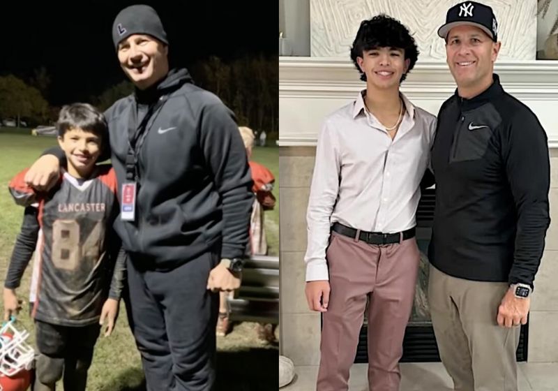 Anthony foi criado por Mike desde pequeno e agora o filho salva a vida padrasto após parada cardíaca em casa. - Fotos: reprodução/WIVBTV