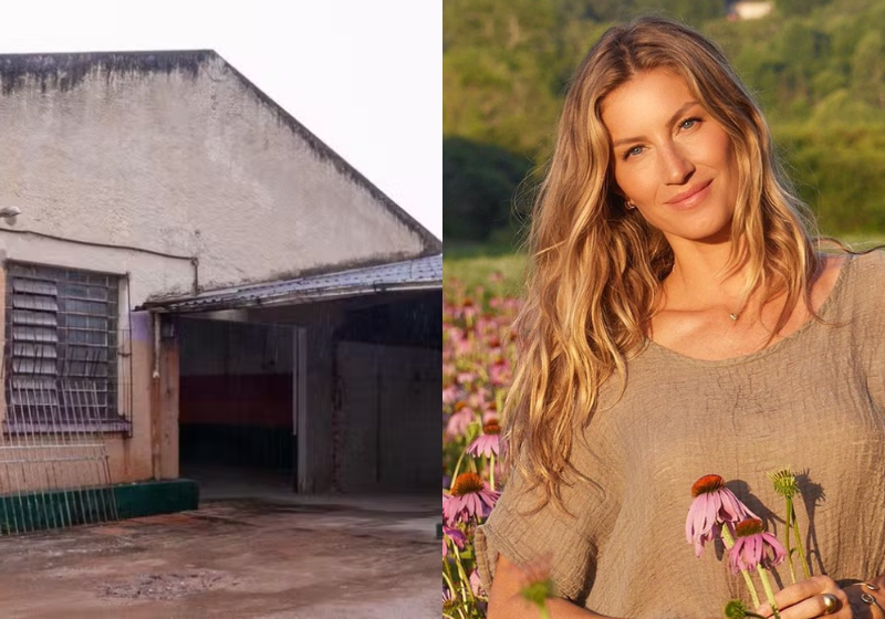 Gisele Bündchen vai ajudar a reformar uma antiga escola infantil de Porto Alegre RS) que está abandonada há 5 anos. - Foto: Henry Rodrigues/ Smed Porto Alegre