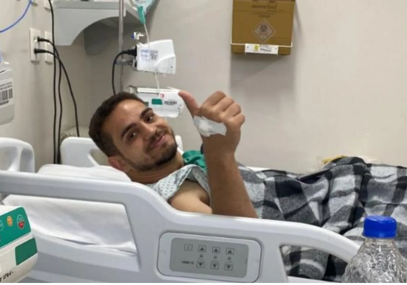 Wallace,​ doador brasileiro, realiza doação de medula óssea no RJ para ​salvar criança com leucemia na França. - Foto: arquivo pessoal