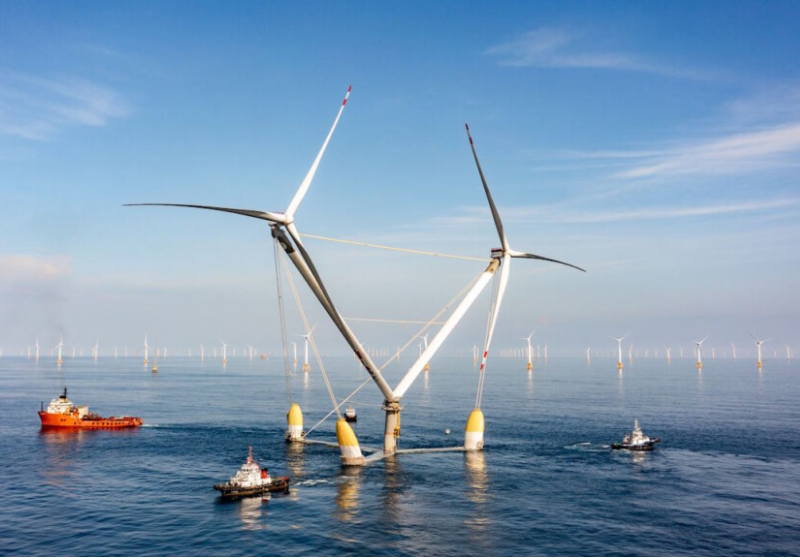 Uma empresa chinesa criou uma turbina eólica que causa menos impacto ambiental - Foto: Ming Yang Smart Energy