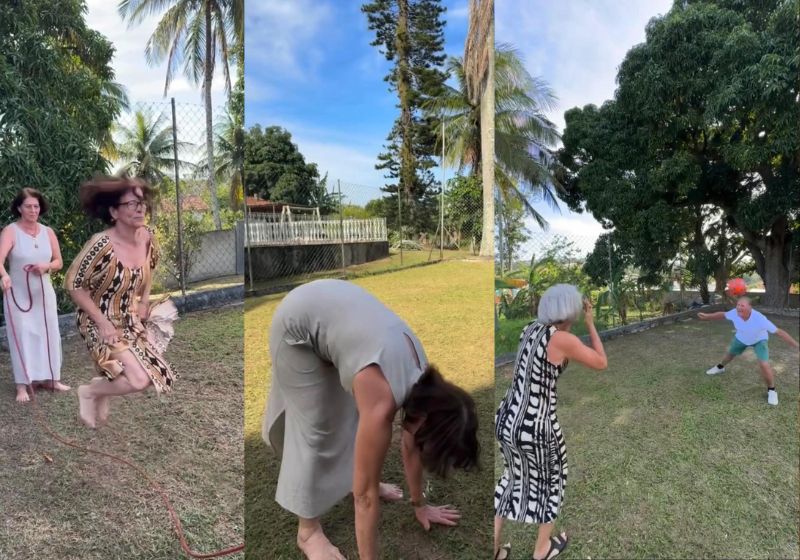 Esses irmãos idosos do Rio têm DNA de adolescente. É impossível o que esses vovôs e vovós, de 67 a 79 anos, fazem com o corpo. - Fotos: reprodução/Instagram
