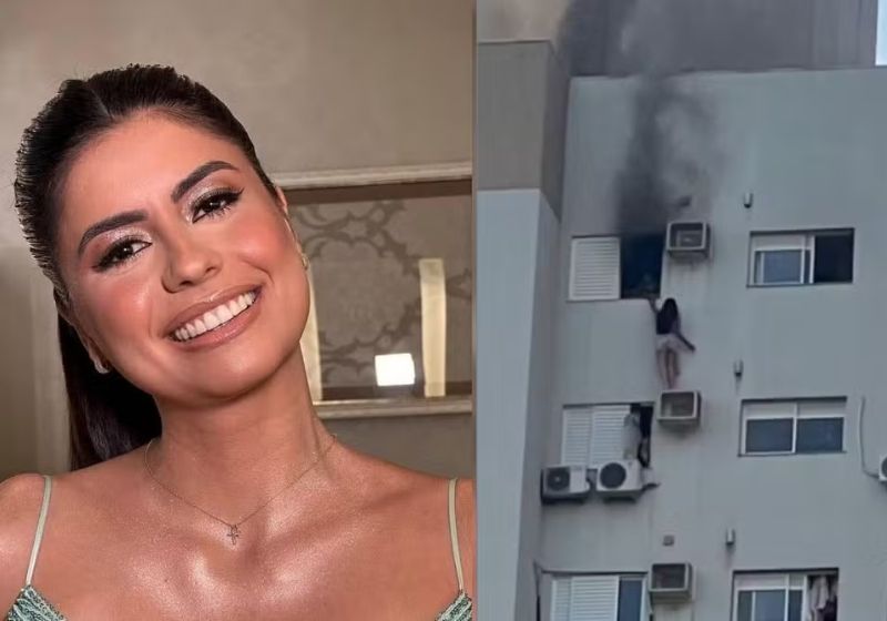 Em nota, o hospital informou que Juliane, a advogada que salvou a família no incêndio no Paraná, está consciente e respira naturalmente. - Foto: reprodução/redes sociais