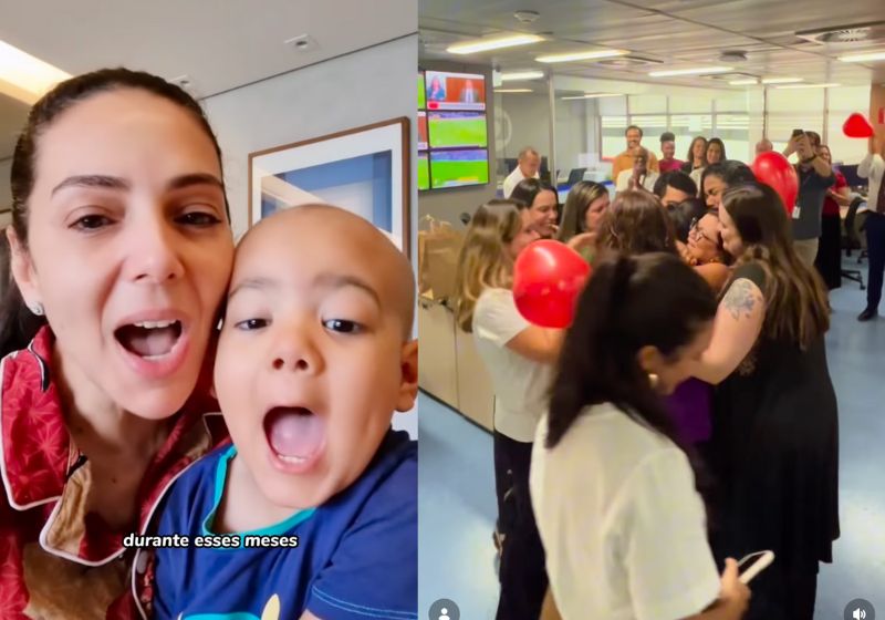 A apresentadora Mara Pinheiro ficou 8 meses fora do ar para cuidar do filho com leucemia e foi recebida com festa ao voltar à TV Globo Minas - Fotos: TVGloboMinas