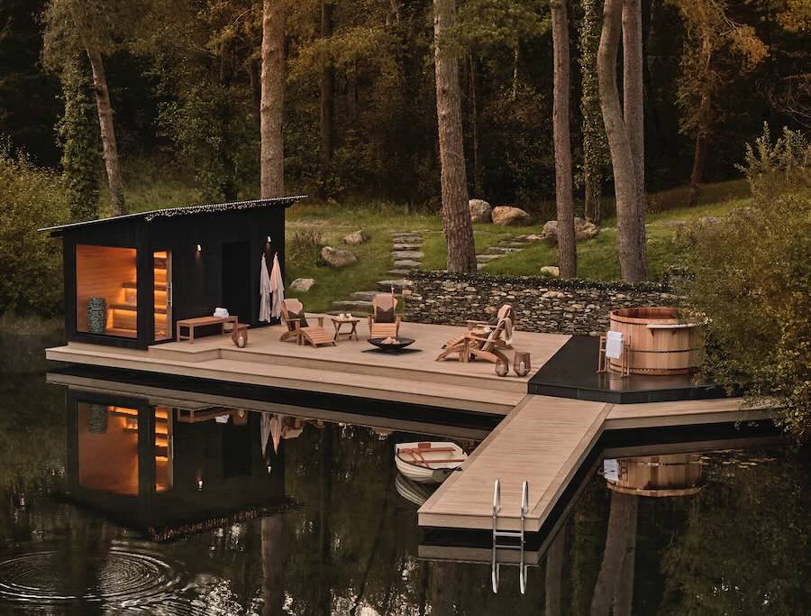 O pier da mansão que Nicole ganhou no sorteio. - Foto: SWNS/Omaze