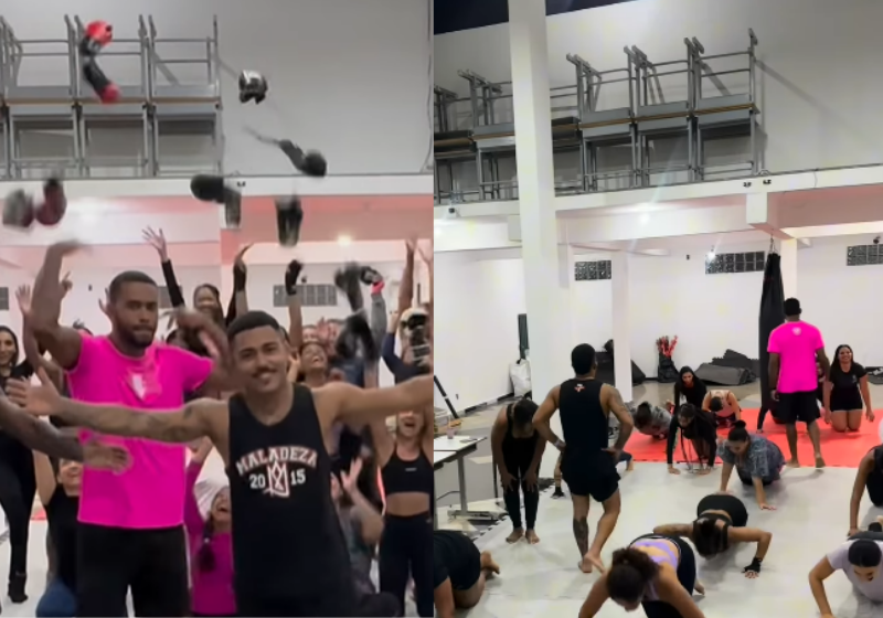 Pablo é professor de MMA e passou a dar aulas gratuitas para as mulheres aprenderem a se defender contra o feminicídio - Foto: redes sociais