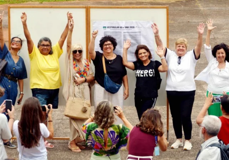 Vestibular 60+ da UnB divulga resultados e aprovados comemoram - Foto: Ed Alves/CB/DA Press