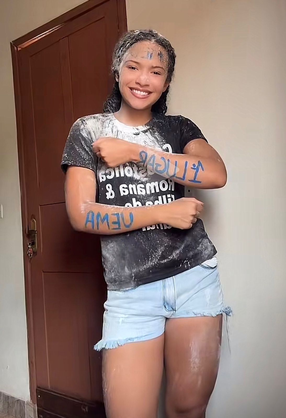 A estudante Maria Eduarda Saturnino foi aprovada 1º lugar em Medicina na UEMA. - Fotos: reprodução/TikTok