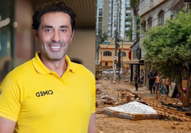 O dono da Cimed, João Adibe, divulgou que a empresa vai perdoar todas as dívidas das farmácias atingidas pelas chuvas em Minas Gerais - Foto: divulgação/Márcio Pinheiro/MIDR