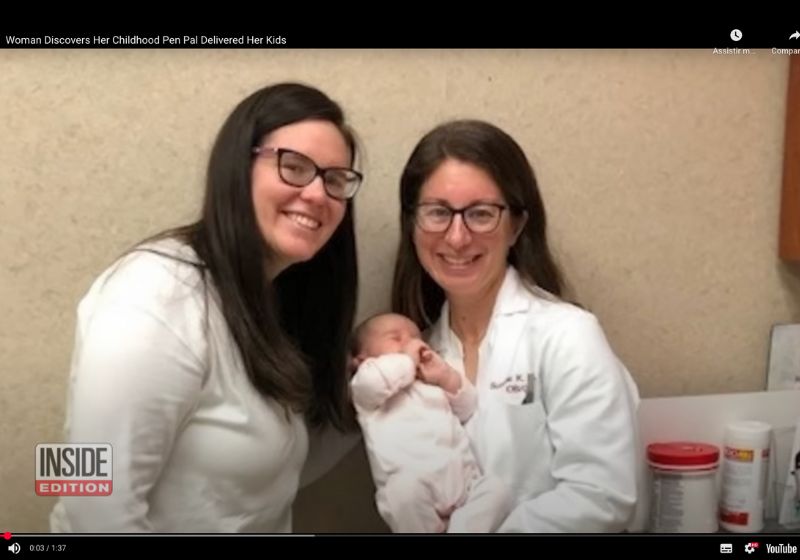 Suzanne fez o parto dos dois filhos da amiga Megan. -Foto: Inside edition