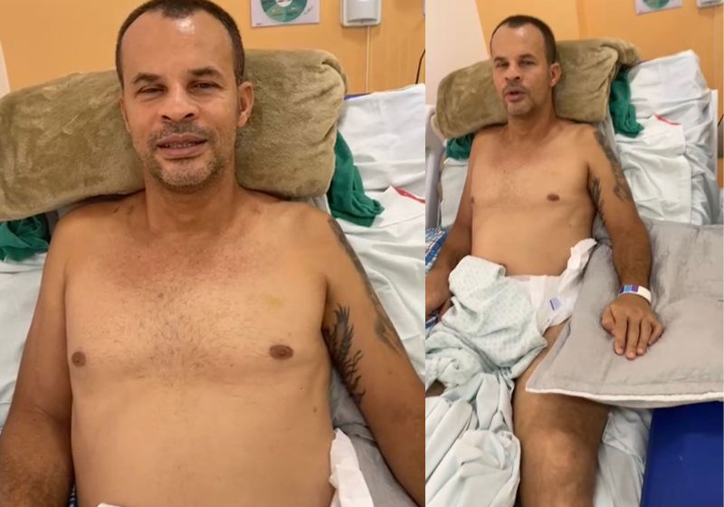 O sargento Romildo Leobino, que ficou tetraplégico, recebeu a injeção da polilaminina no último sábado no Maranhão e já recuperou alguns dos movimentos do corpo. -Fotos: reprodução/Instagram