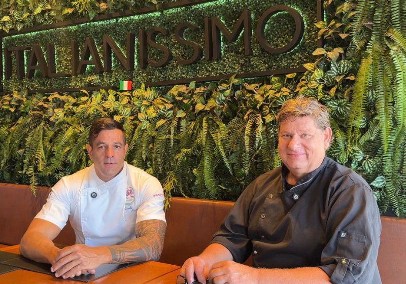 Os chefs Marcello Lopes (esq) e Vladimir Stein se reuniram em Brasília para discutir o efeito Mounjaro na gastronomia e nos novos cardápios dos restaurantes.- Foto: Lorena Fassina/SNB