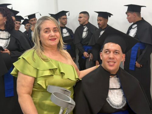 Dona Edite e Gabriel - Foto: arquivo essoal