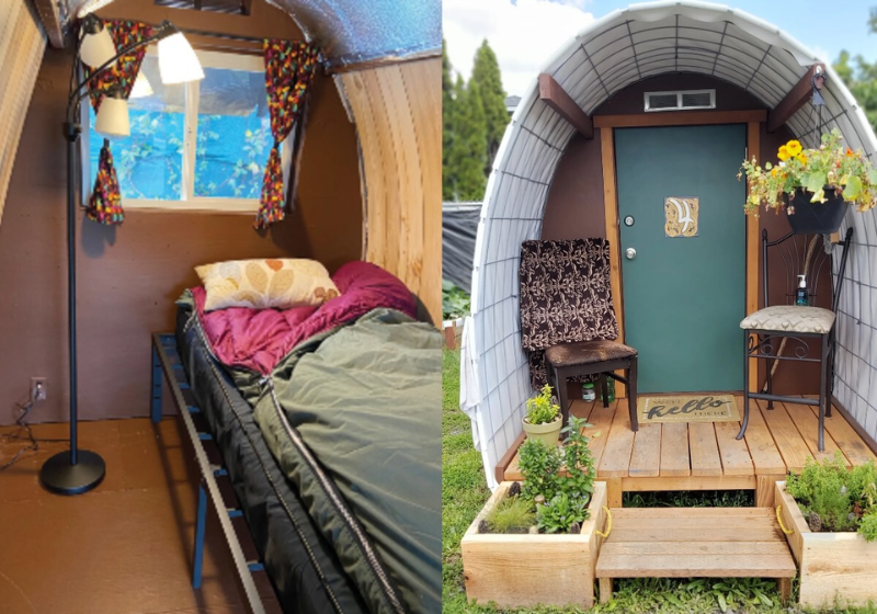 Os moradores de uma cidade tiveram a ideia incrível de criar cabanas para pessoas que vivem nas ruas e buscam recomeçar - Foto: Divulgação/CCS