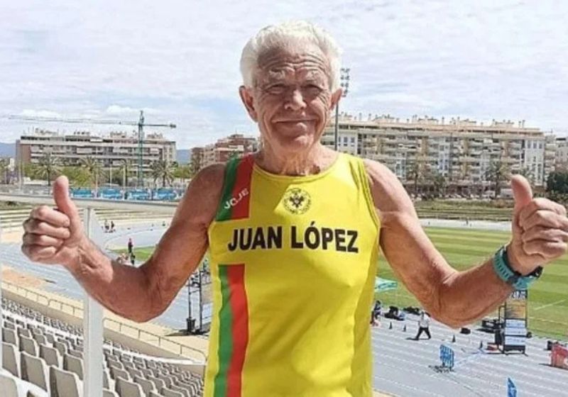 Os testes feito no seu Juan, o idoso de 82 anos campeão de maratona, mostram que a resistência física dele é igual à de um jovem de 20 anos. - Foto: reprodução/DailyMail